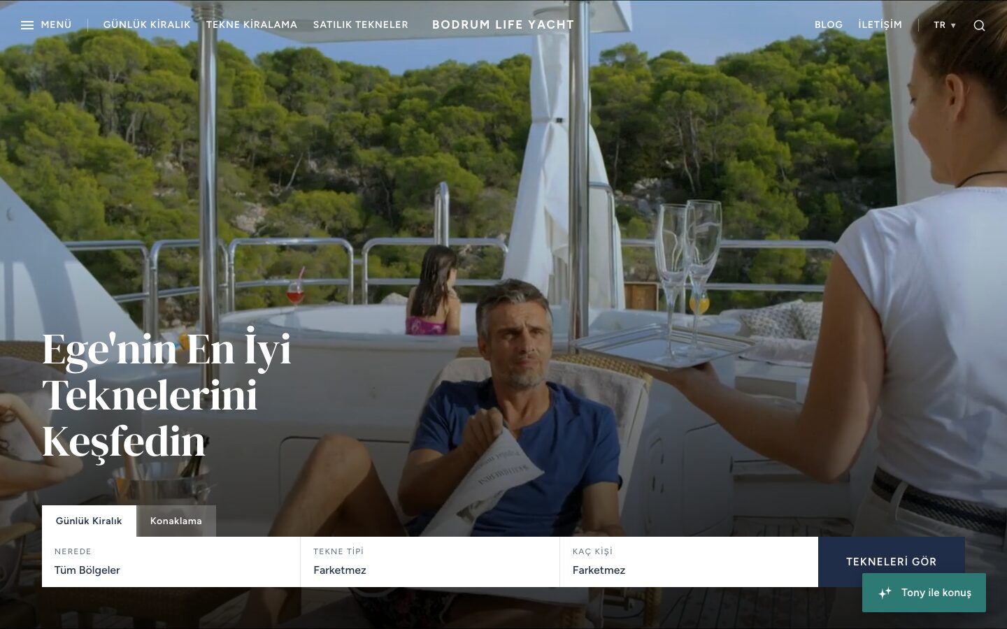 Bodrum Life Yacht homepage